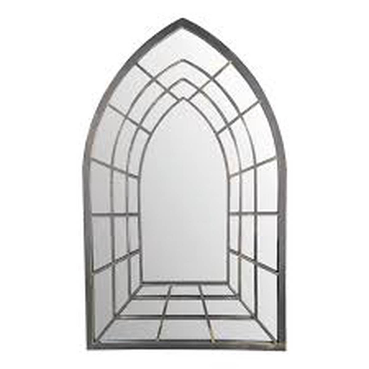 Metal mirror trompe l oeil goth.