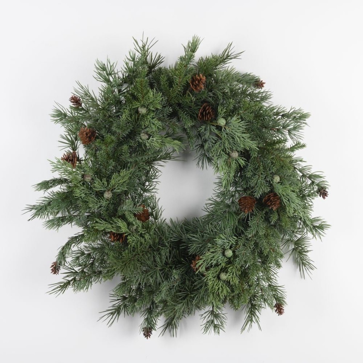 Wreath Cedar +Cone D60cm Green